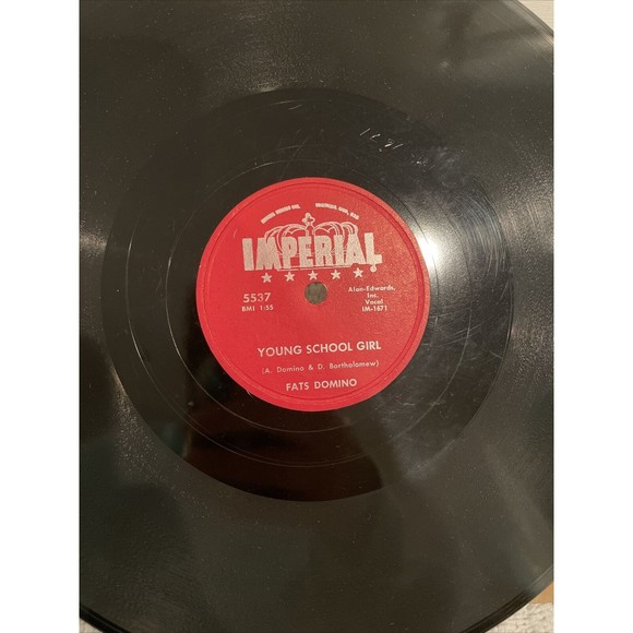Fats Domino 78 It Must Be Love Young School Girl Imperial 5537 R&B 1958 Soul - Picture 7 of 11